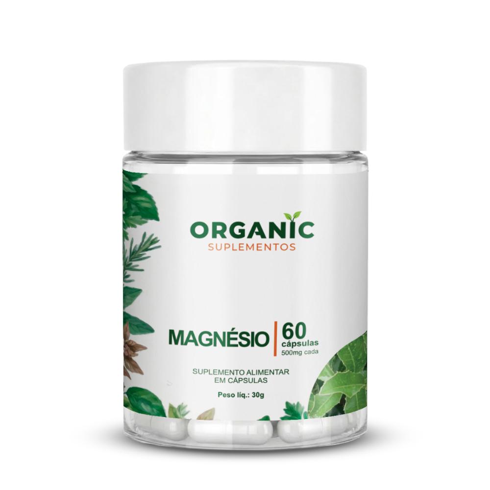 Magnésio em Cápsulas Organic Suplementos