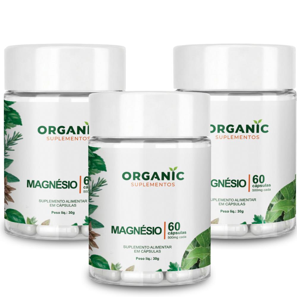 Magnésio em Cápsulas Organic Suplementos