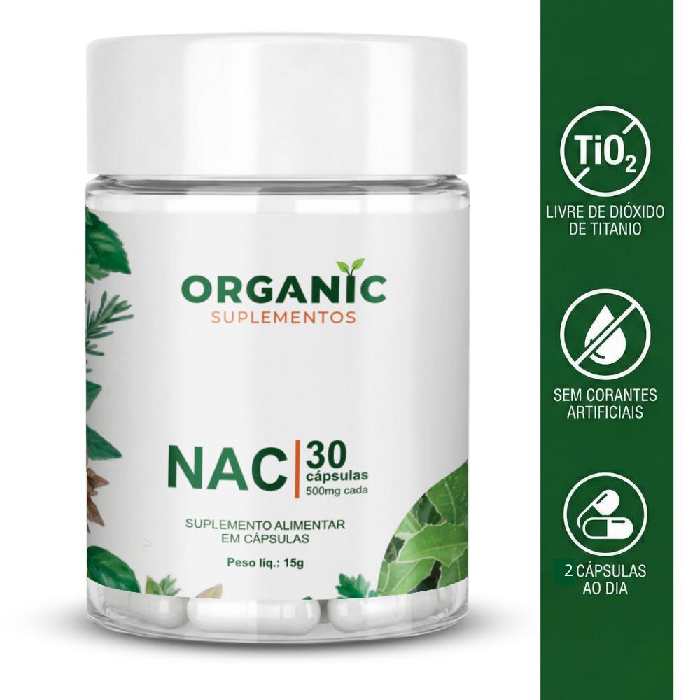 NAC N-Acetil L-Cisteína Organic Suplementos