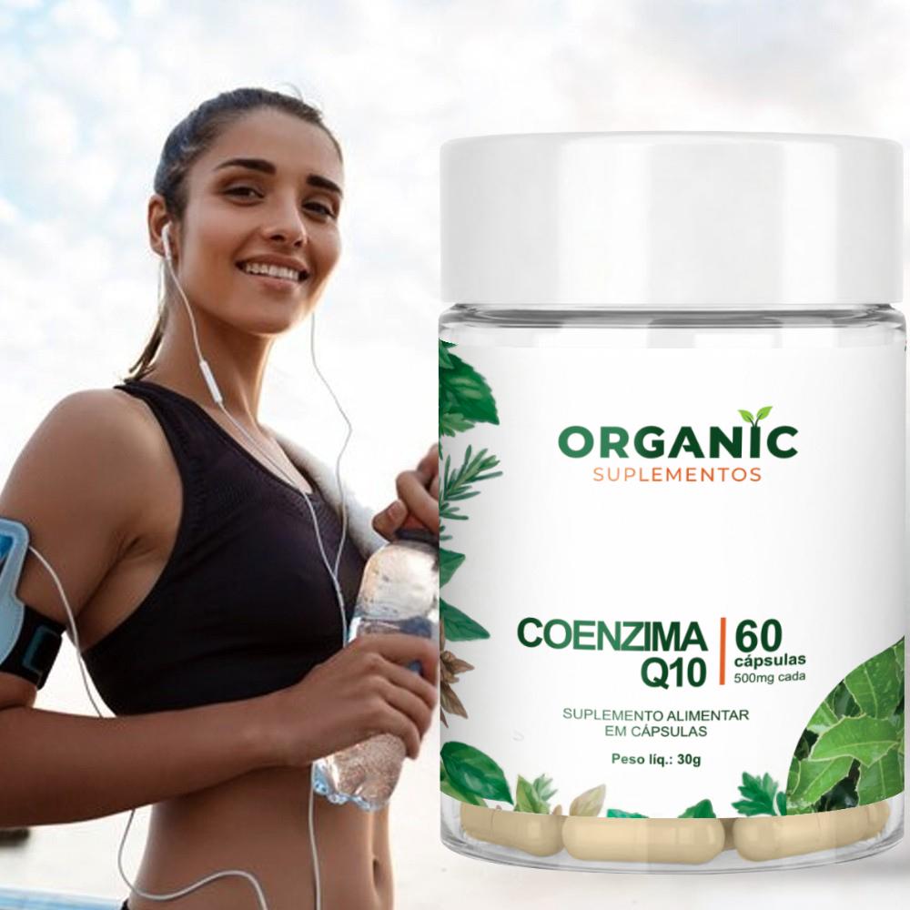 Coenzima Q10 100mg - Organic Suplementos - 60 Cápsulas