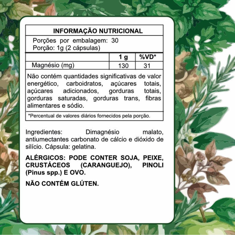 Magnésio em Cápsulas Organic Suplementos