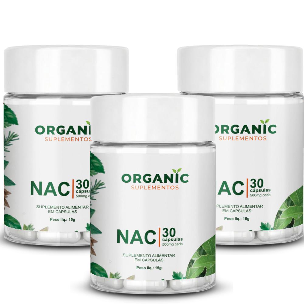NAC N-Acetil L-Cisteína Organic Suplementos