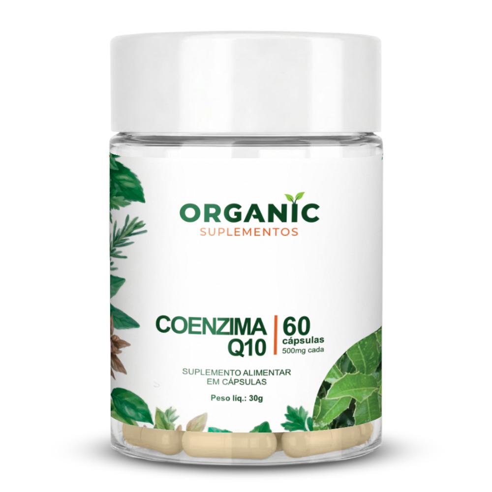 Coenzima Q10 100mg - Organic Suplementos - 60 Cápsulas