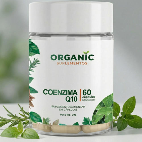 Coenzima Q10 100mg - Organic Suplementos - 60 Cápsulas